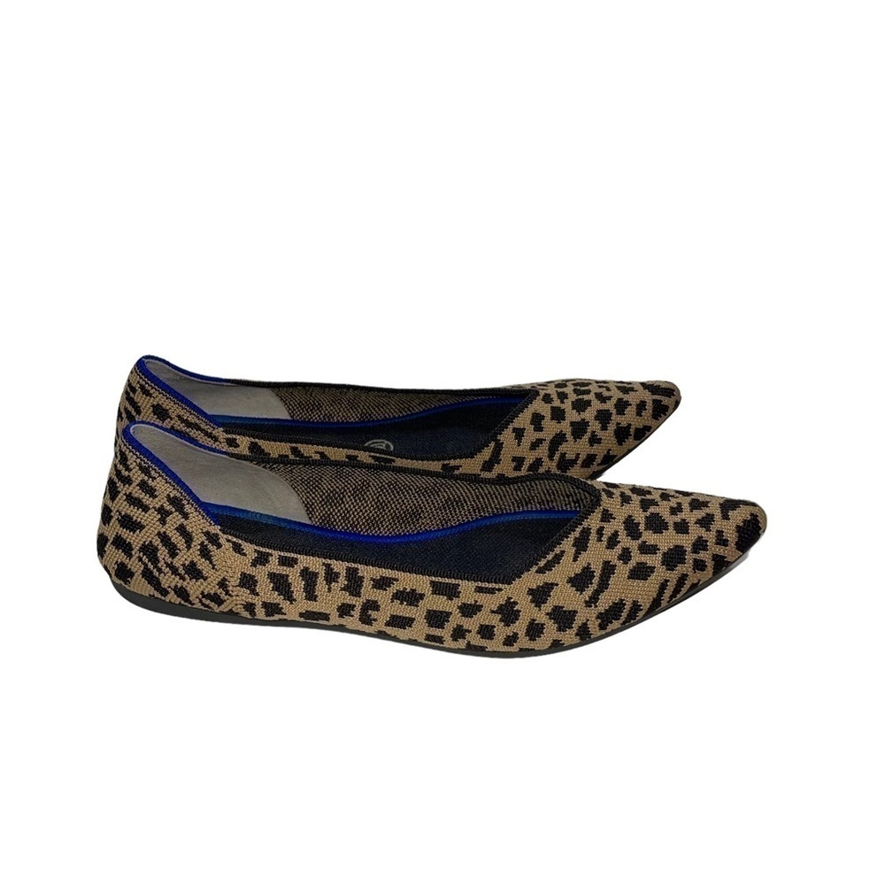 Rothy's The Point Leopard Flats Woman Shoes Size 10 - Picture 6 of 11